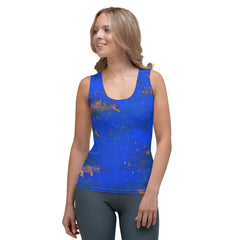 Fun and colorful paint splattered women's tank top.