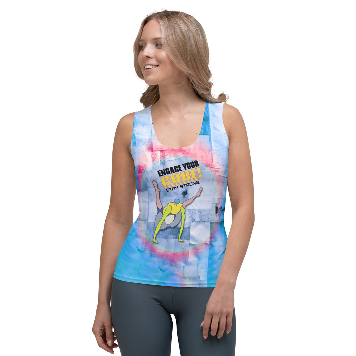 Elegant and calm Serenity Flow women's tank top.