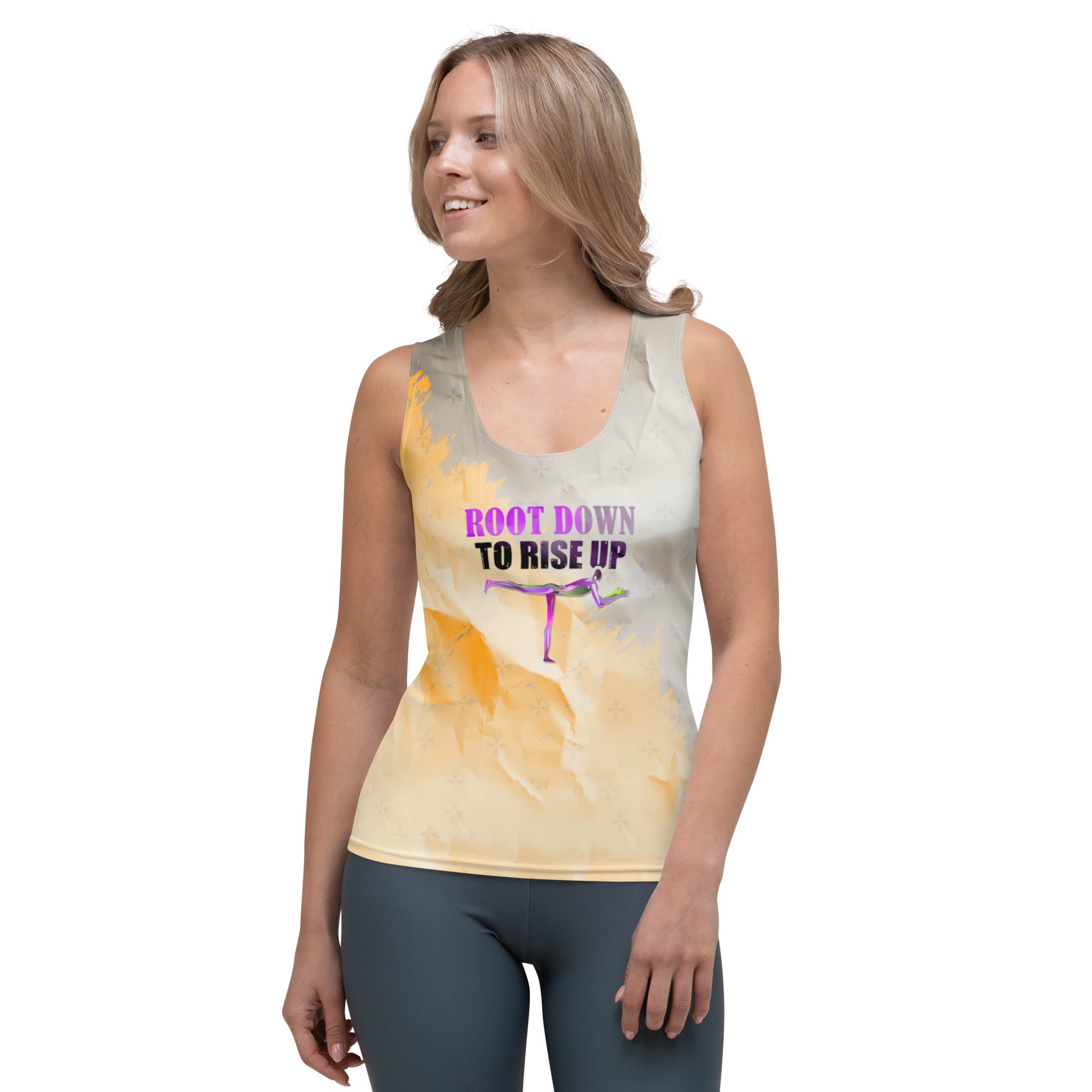 Bold Cosmic Cobra design on women's tank top.