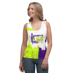 Women's tank top featuring Harmony Half Moon pattern.