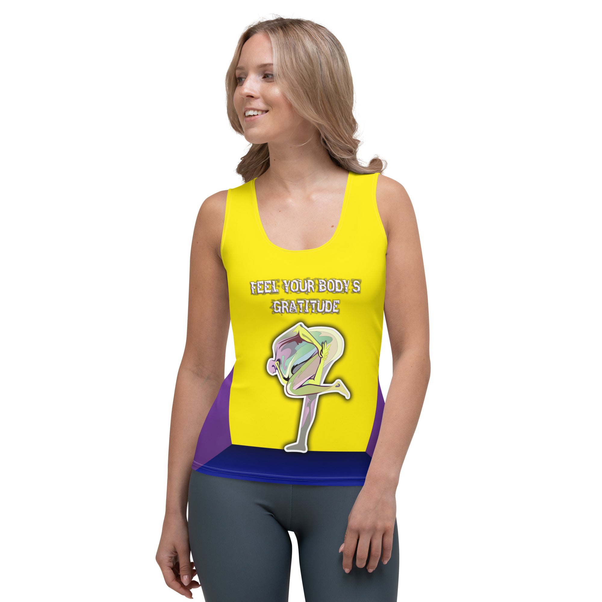 Sanskrit Calm Women's Tank Top for yoga and meditation.