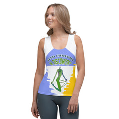 Women's yoga tank top perfect for flexibility and movement.