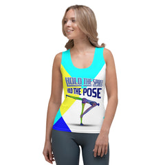 Front view of Yoga Blossom Women's Tank Top.
