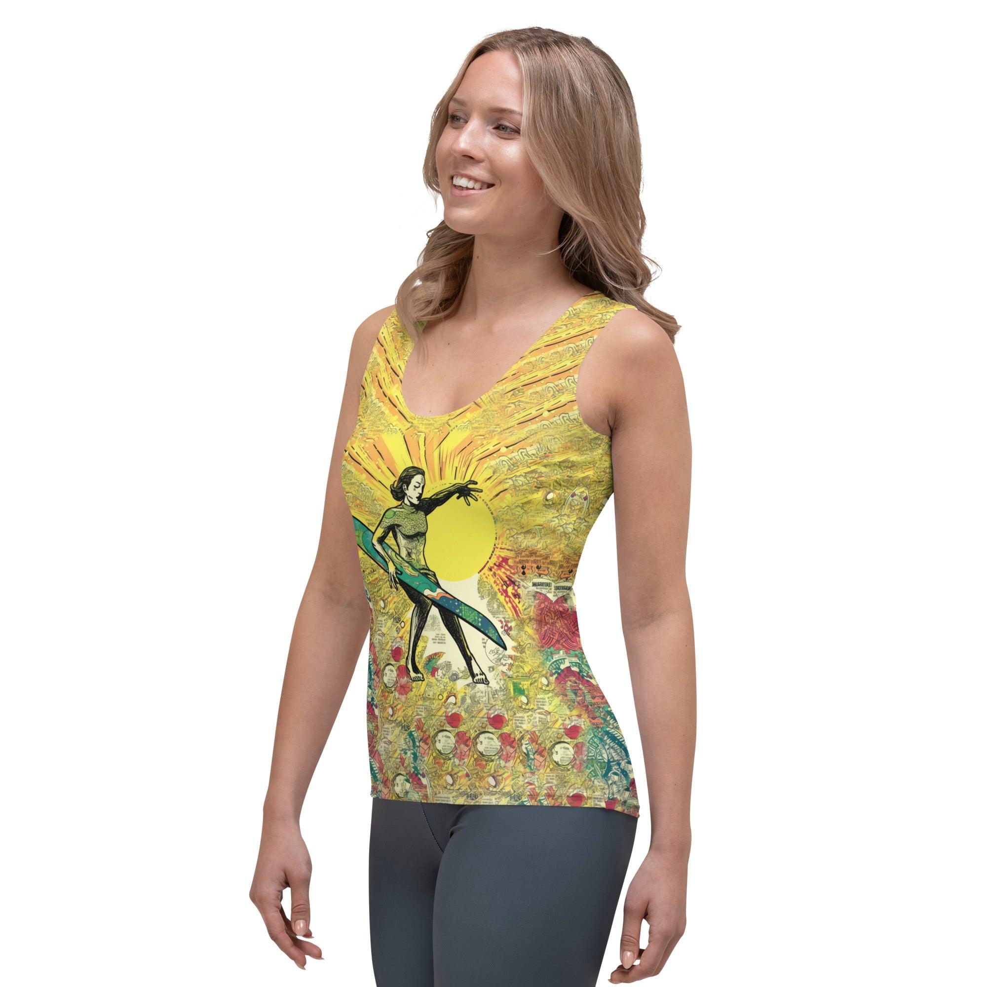 Fashion-forward Surfing 1 11 Tank Top, ideal for those who seek style and functionality in surfwear.