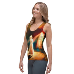 Fashion-forward individual wearing SurArt 112 tank top outdoors