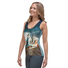 Women's Eerie Shadows All Over Print Tank Top Embrace The Mystery - Beyond T-shirts