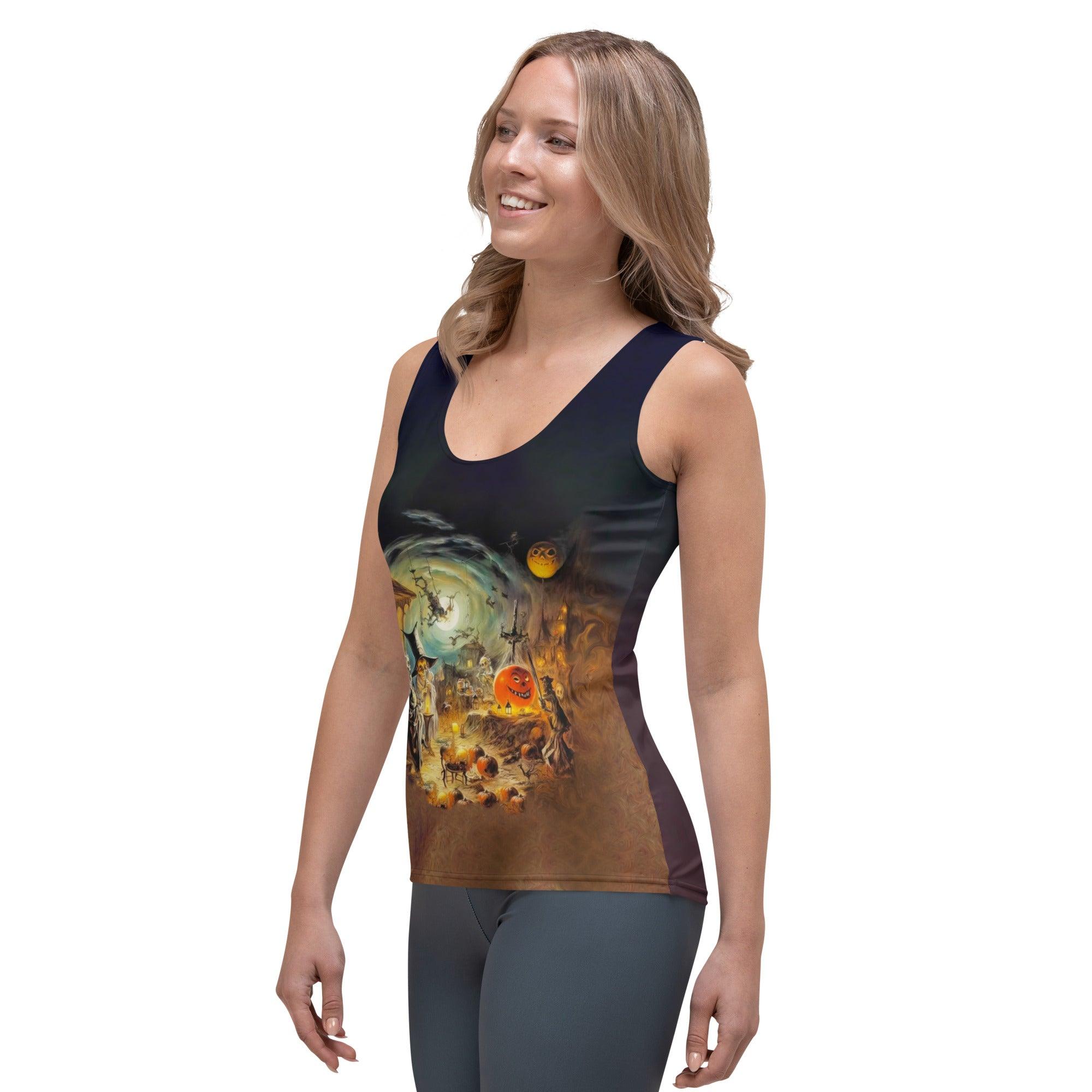 Women's Spectral Shadows All-Over Print Tank Top Embrace The Unknown - Beyond T-shirts