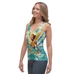 Seaside Serenity All-Over Print Women's Tank Top Embrace Coastal Zen - Beyond T-shirts