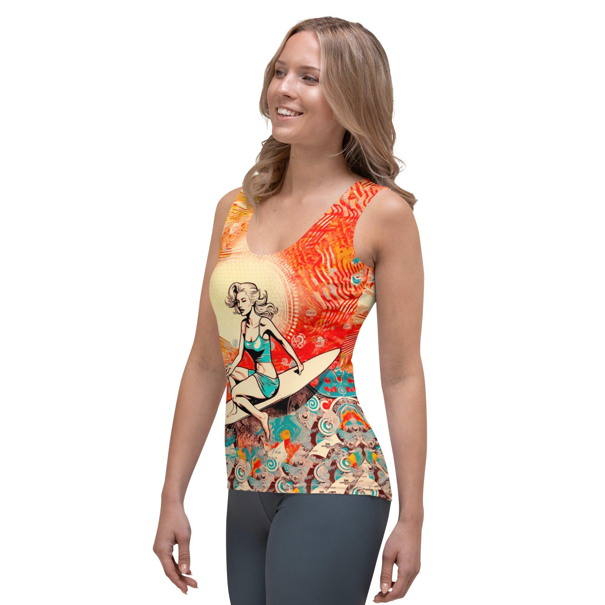 Wave Rider Elegance Women's Tank Top - Beyond T-shirts