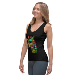 Striking Zebra Stripes All-Over Print Women's Tank Top - Beyond T-shirts