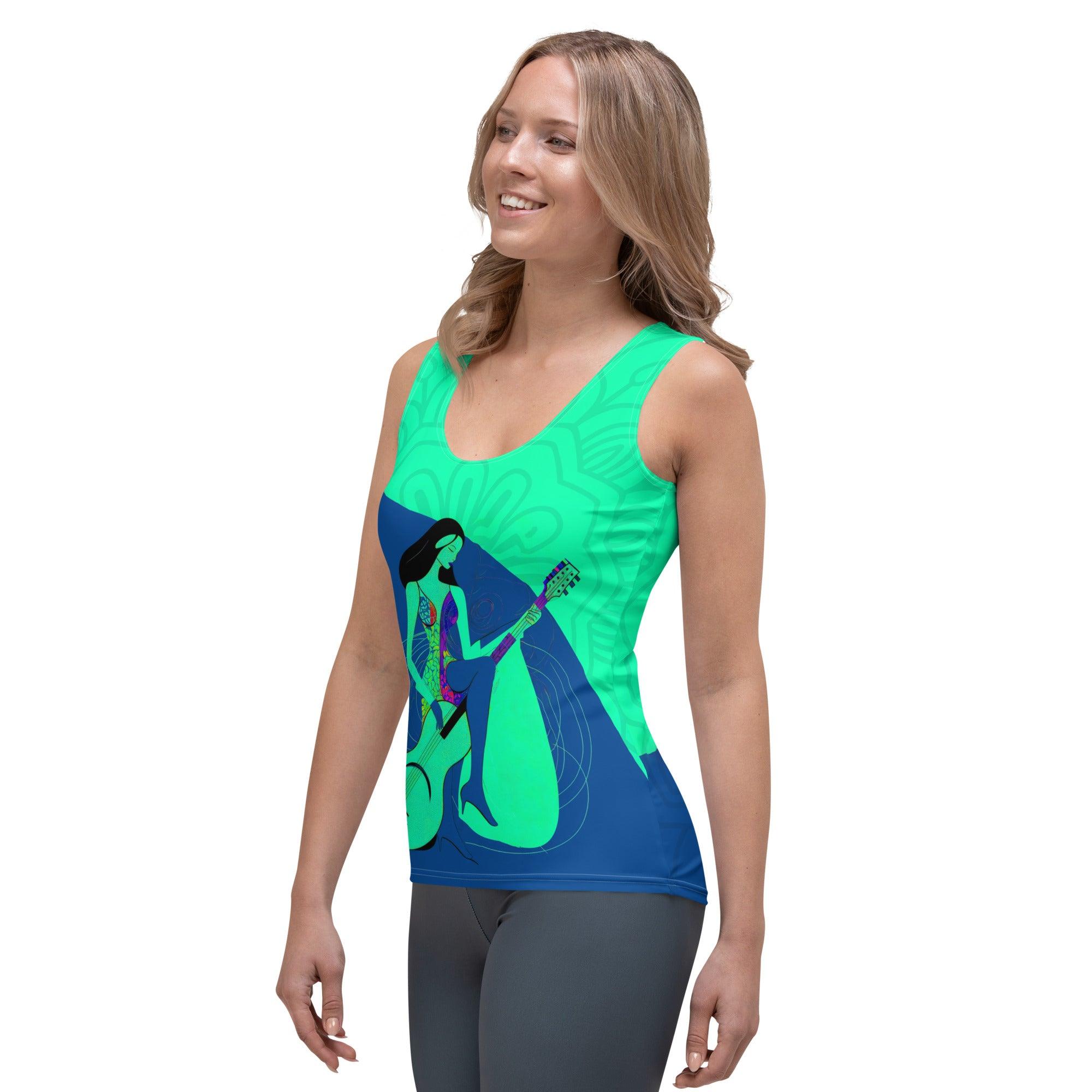 Melodic Elegance Women's All-Over Print Tank Top - Beyond T-shirts