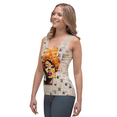 Harmonious Vibes Music-Themed Women's Tank Top - Beyond T-shirts