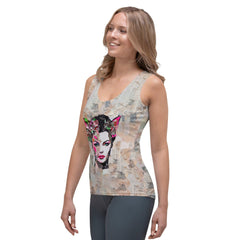 Melodies in Bloom Women's Music Inspired Tank Top - Beyond T-shirts