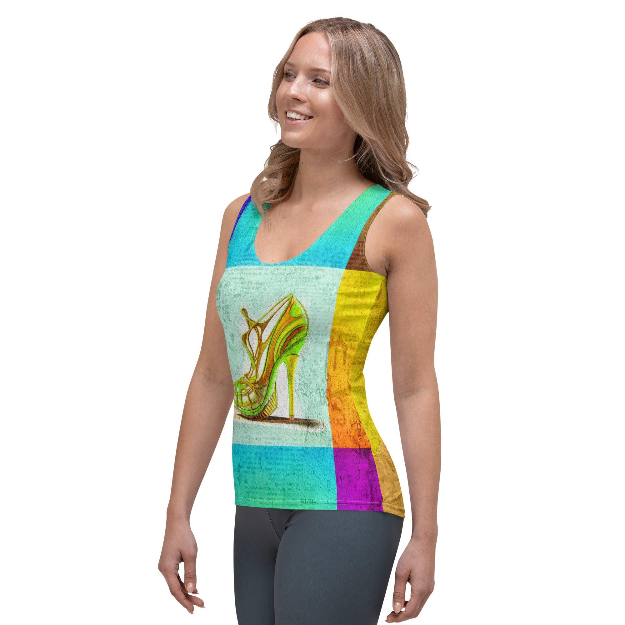 Nebula Nexus Futuristic Shoes Women's Tank Top - Beyond T-shirts