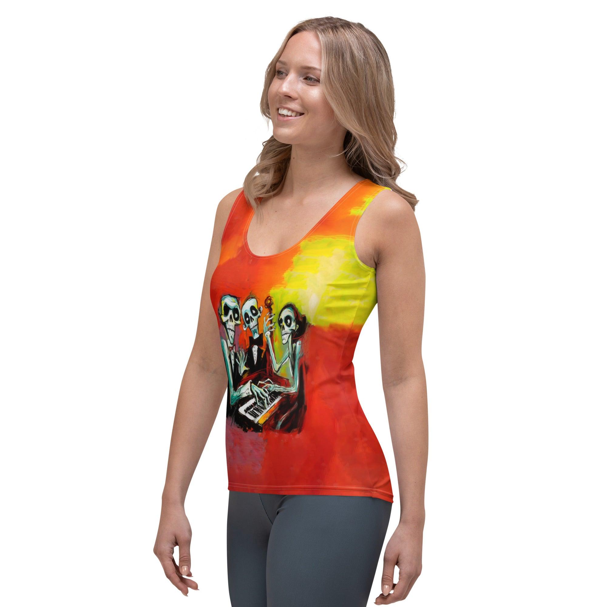 Grim Reaper's Embrace Halloween Tank Top - Beyond T-shirts