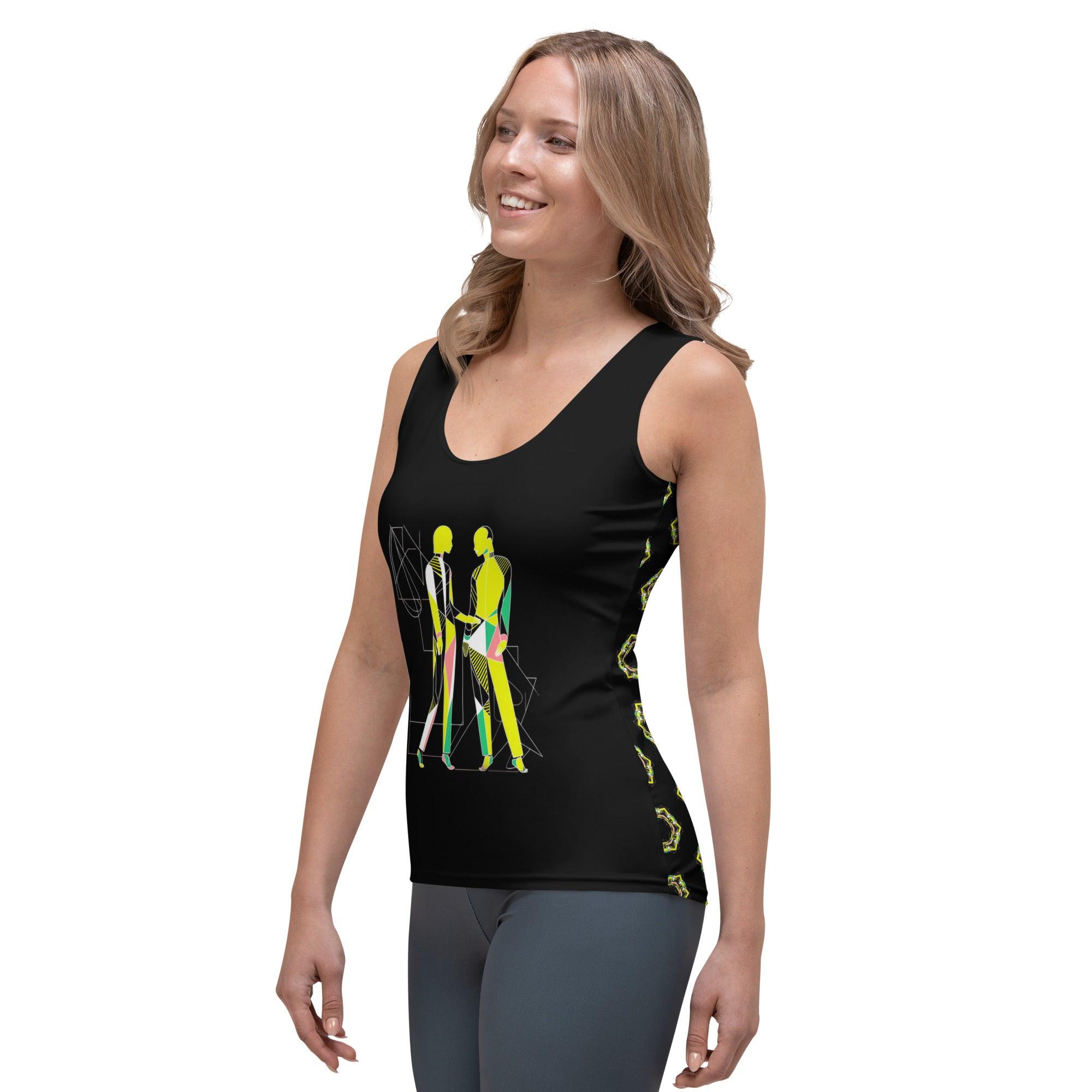 Avant-Garde Ascent All-Over Print Women's Tank Top - Beyond T-shirts