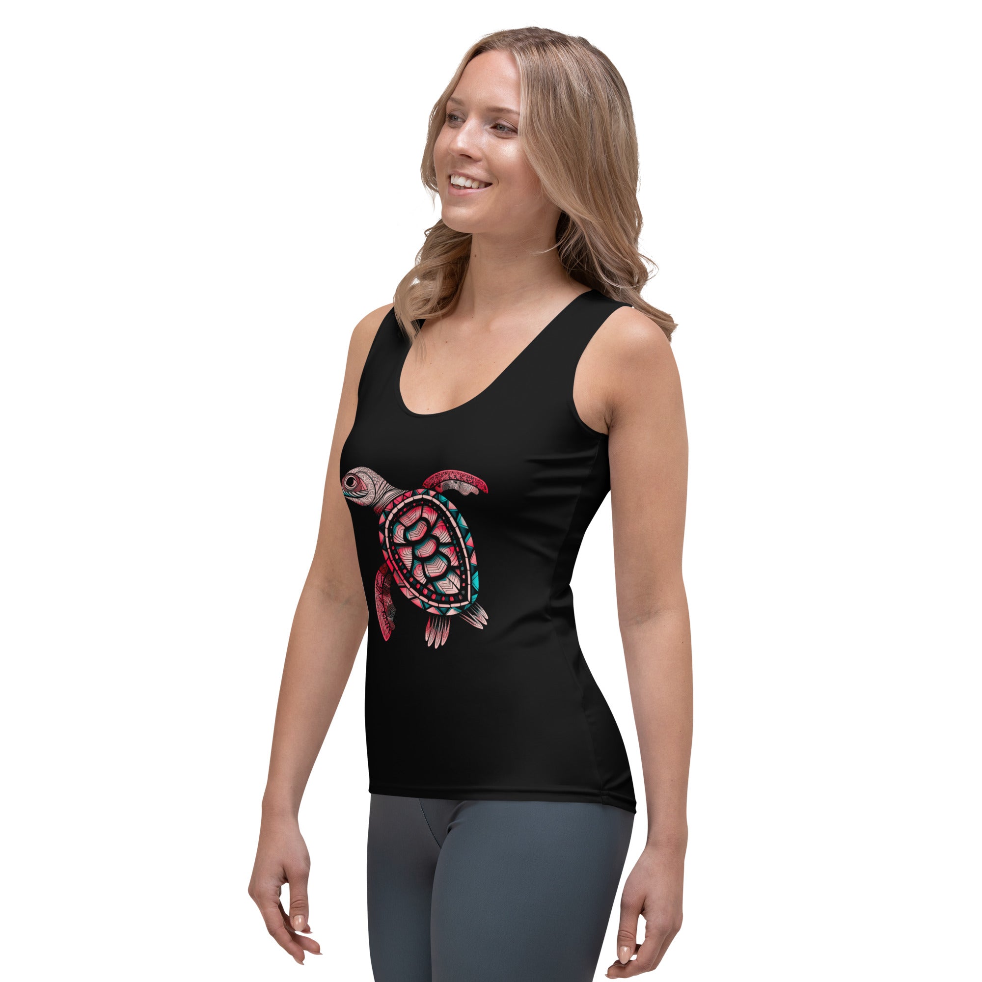 Women's Tank Top with Tortoise Design