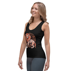 Women's Tank Top with Lion Design