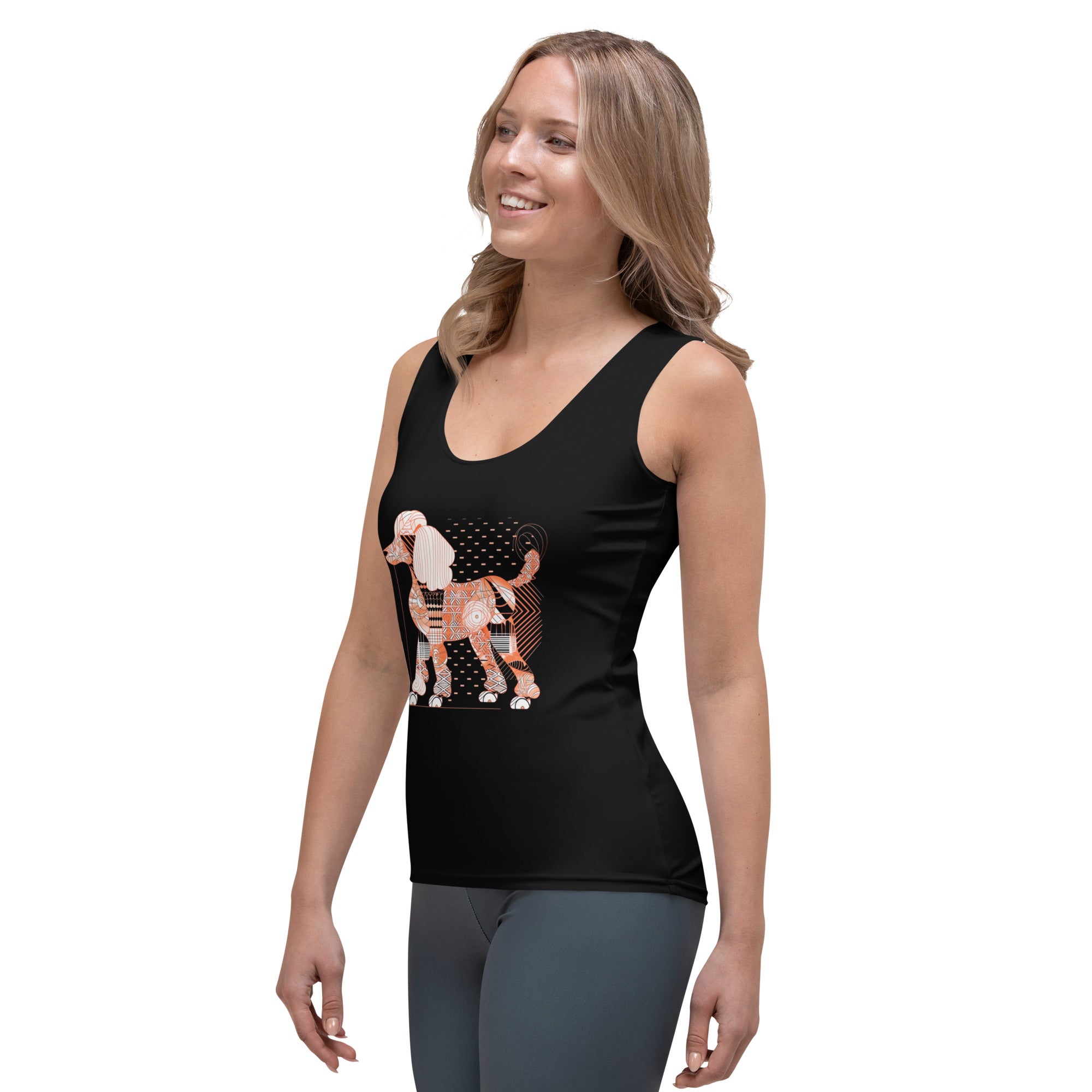 Women's Tank Top with Labrador Scene