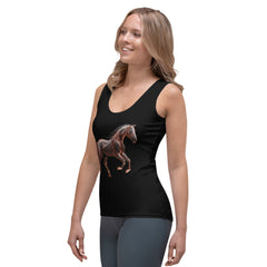 Women's Tank Top with Wild Horse Design