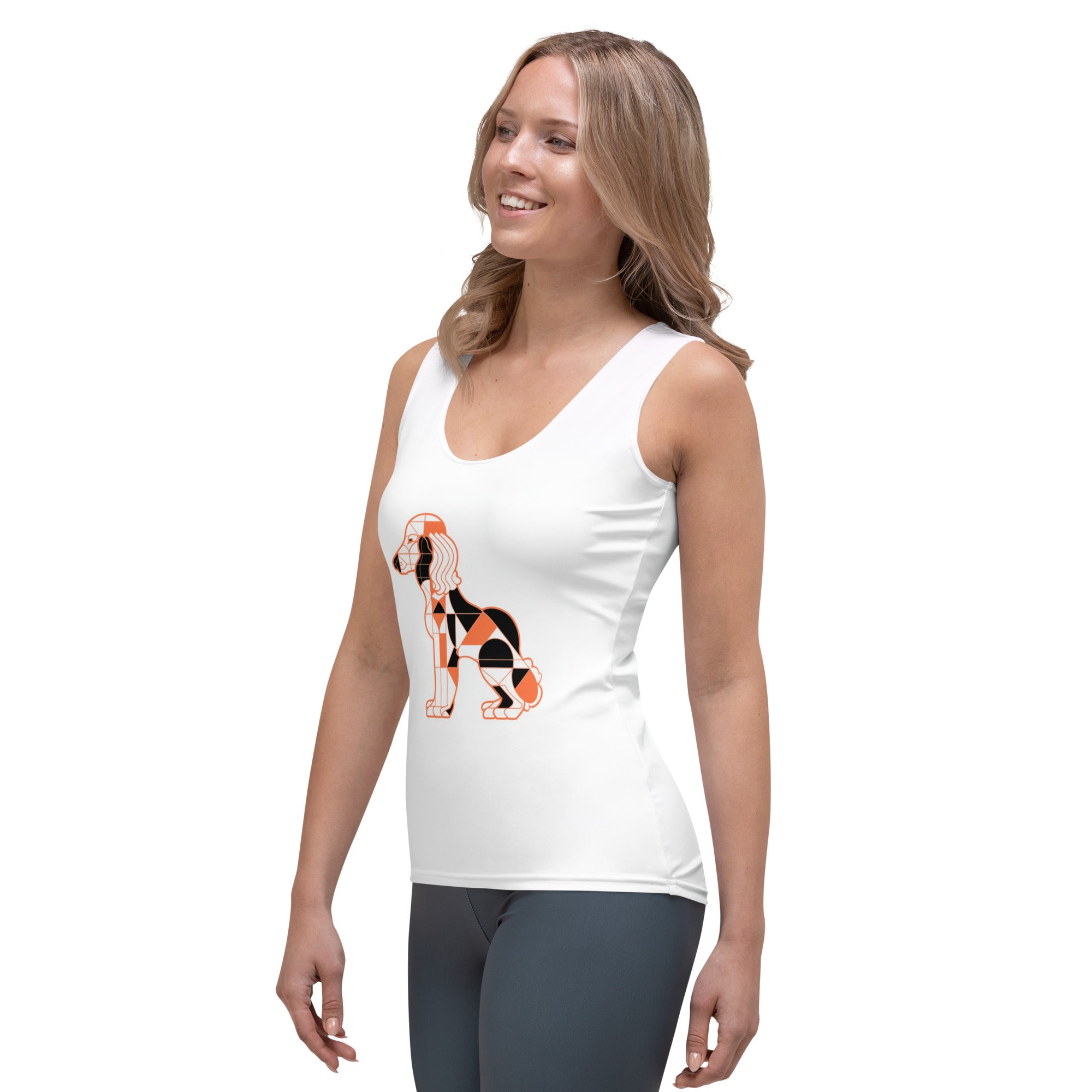 Women's Tank Top with Dog Design