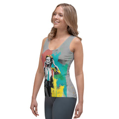 Abstract Brush Strokes Tank Top