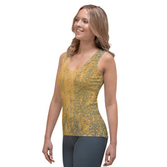 Meadow Escape Rustic Texture Tank Top