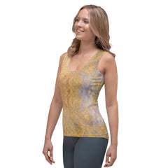 Linen Leap Texture Women's Tank Top