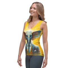 Elegant Elephant Encounter All-Over Print Women's Tank Top