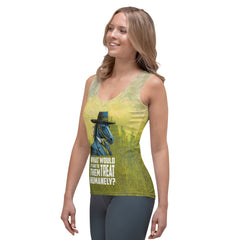 Cosmic Cat Astronaut All-Over Print Women's Tank Top