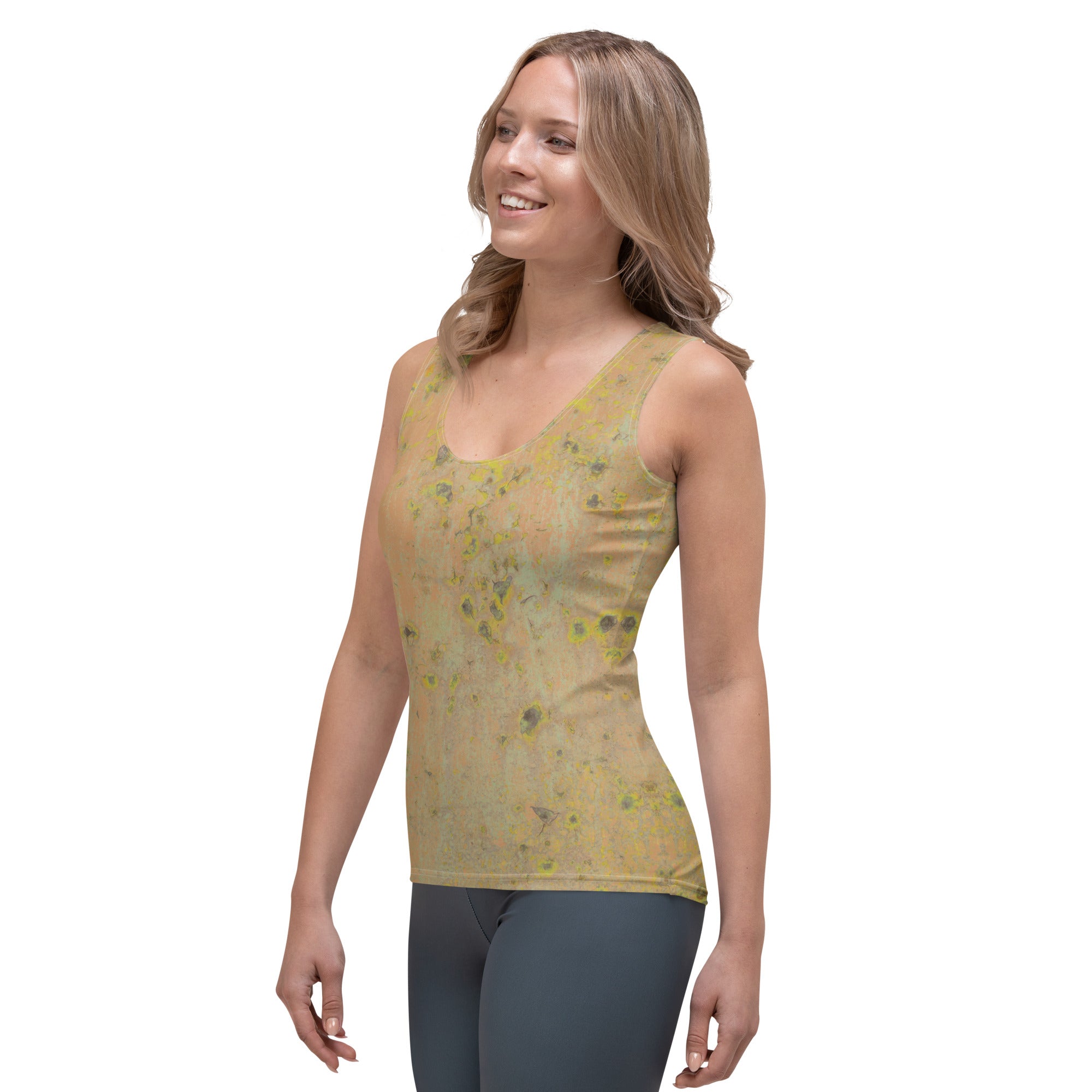 Fashion-Forward Textured Design on Women's Trellis Tank Top