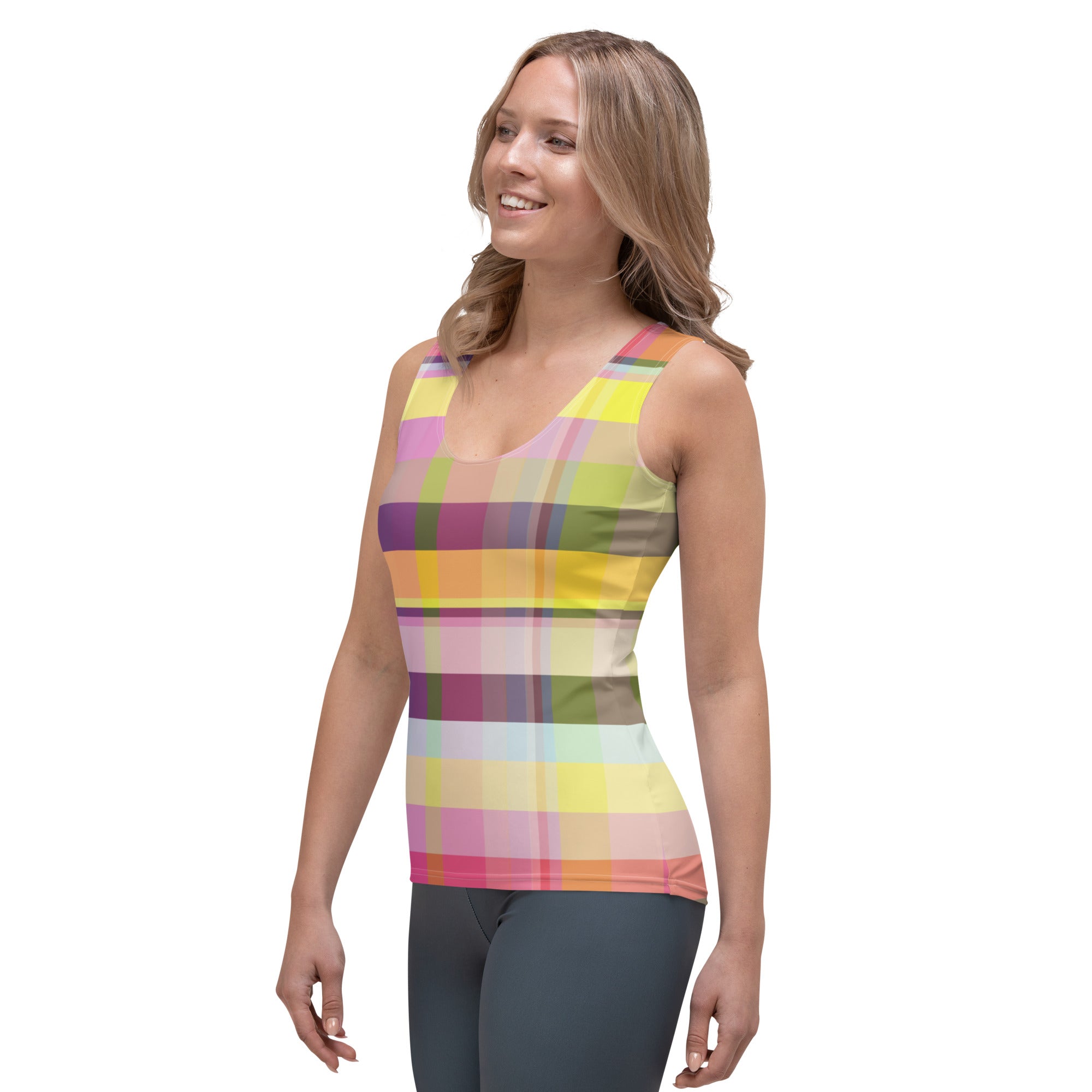 Energize your outfit with the bold, bright hues of the Neon Burst Women's Tank, perfect for any fashion-forward ensemble.