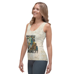 Oceanic Octopus Odyssey Women's Tank Top on model.