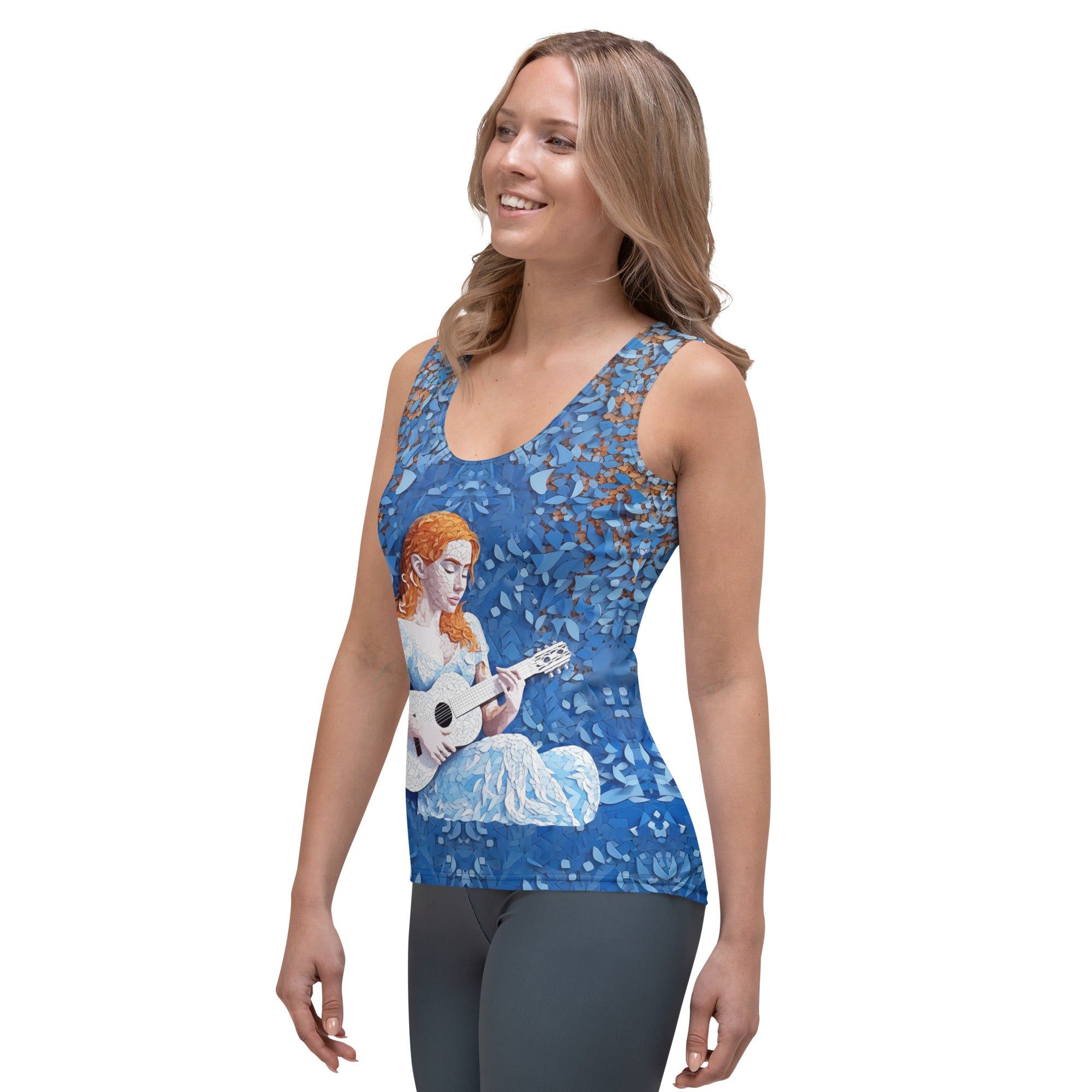 Stylish Lunar Origami Tank Top for Women