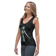 Back view of Petal Path Women's Tank Top showing racerback design