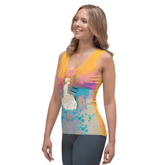 Marigold Magic Women's Tank Top - Stylish Sleeveless Shirt