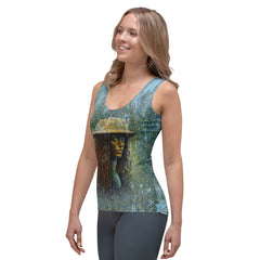 Whimsical Whirl Women's Tank Top - Stylish Pattern Design