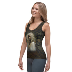 Cosmic patterned women's tank top by Cosmic Couture