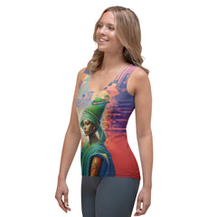 Comfortable Women's Tank Top in Coastal Cool design