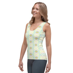 Casual look with Abstract Waves Women's Tank Top