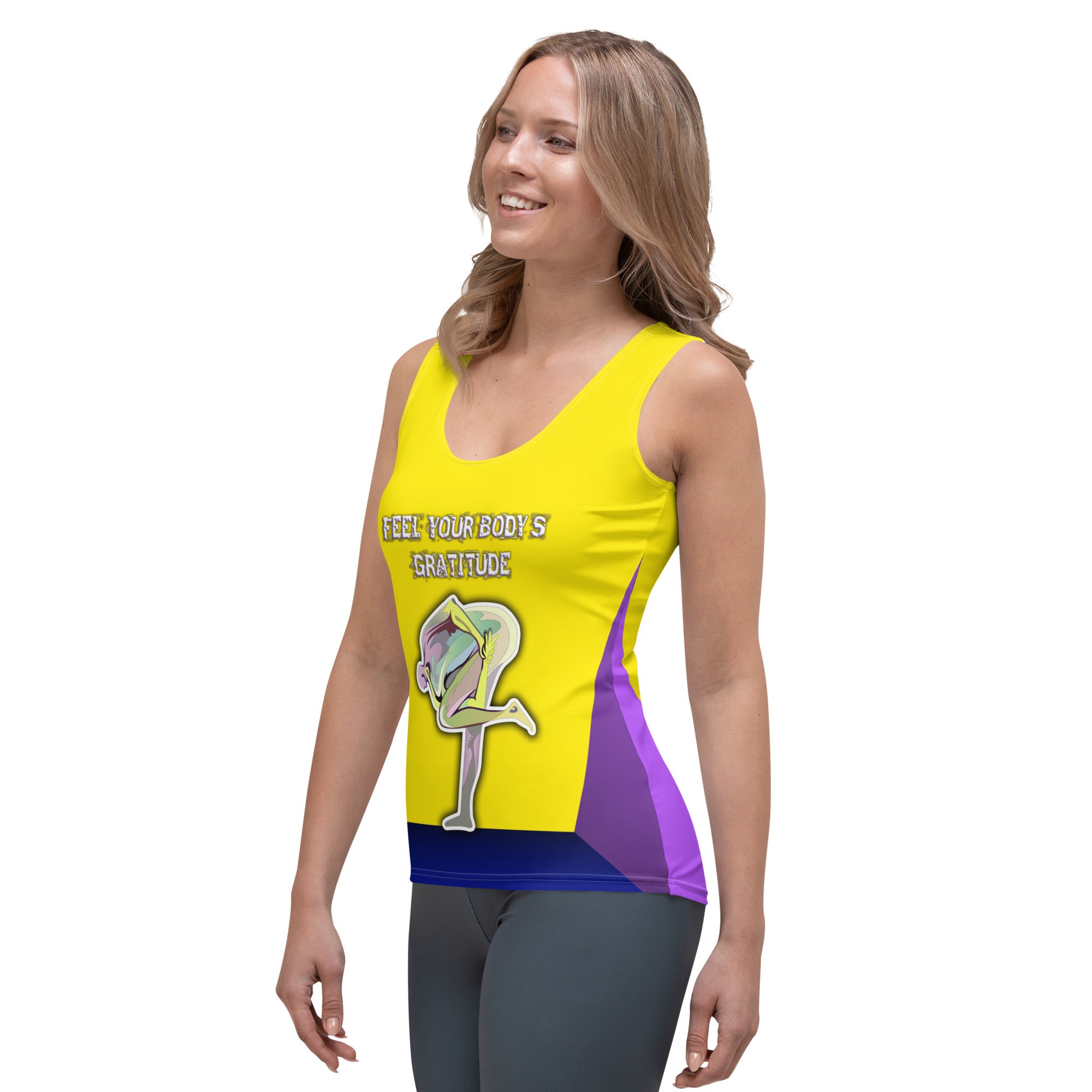 Soft breathable fabric of Sanskrit Calm Women's Tank Top.