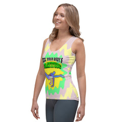 Stylish and flexible yoga tank top for active lifestyles.