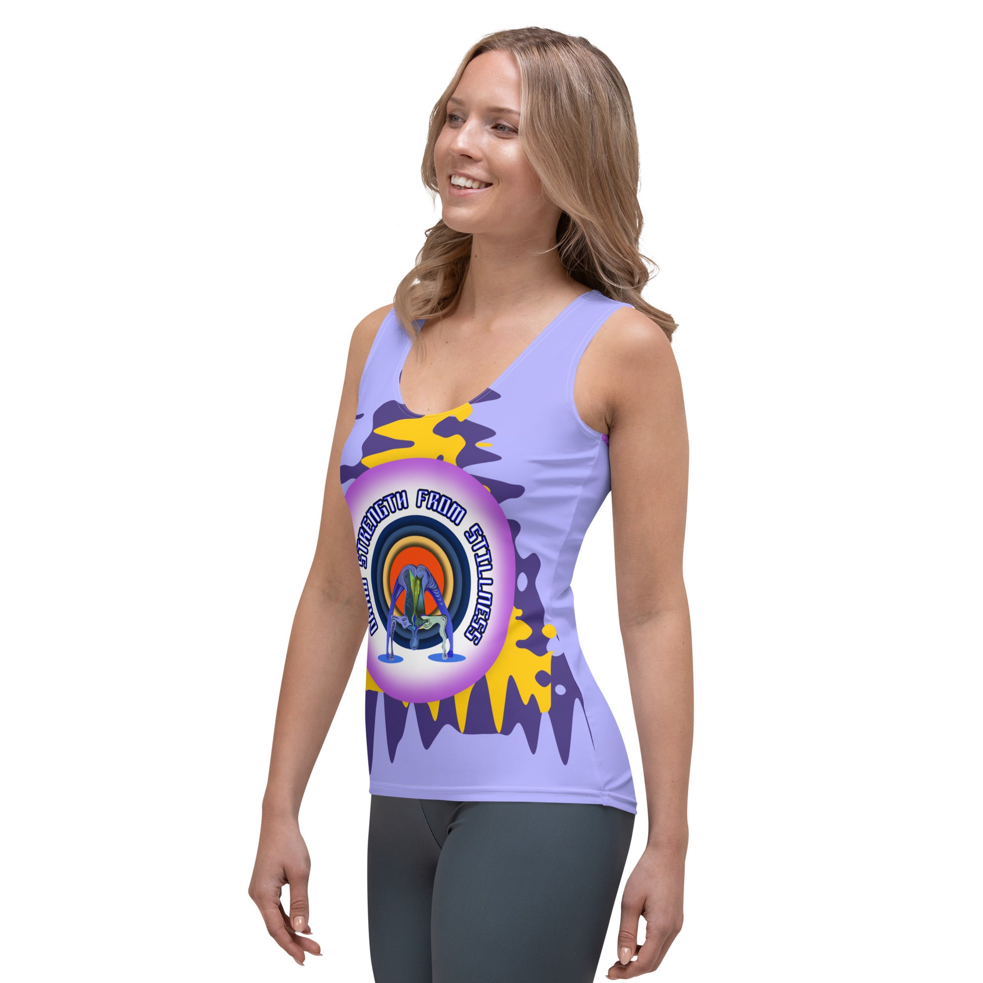 Stylish design of Nirvana Nectar Women's Tank Top.

