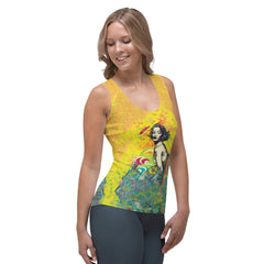 Versatile and stylish Surfing 1 49 Sublimation Tank, designed for both on and off the beach activities.