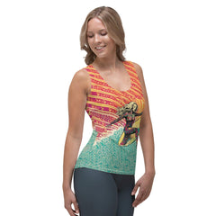 Durable and chic Surfing 1 01 Sublimation Tank, crafted for surfers seeking both performance and fashion-forward style.