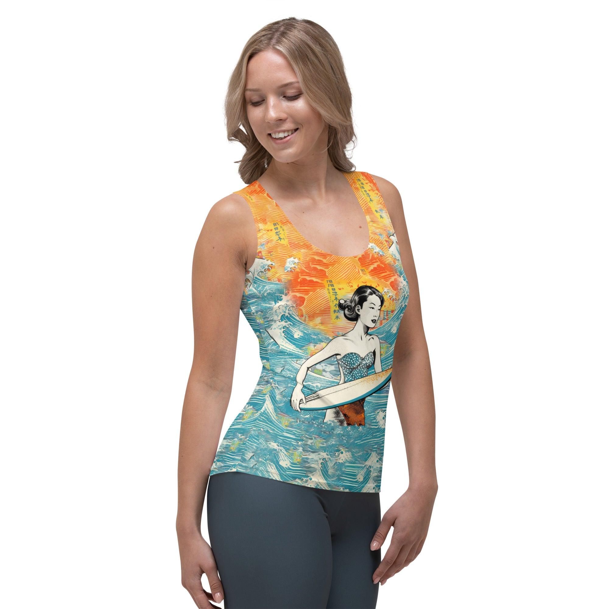 Vibrant and stylish Surfing 1 41 Sublimation Tank, crafted for comfort and supreme style.