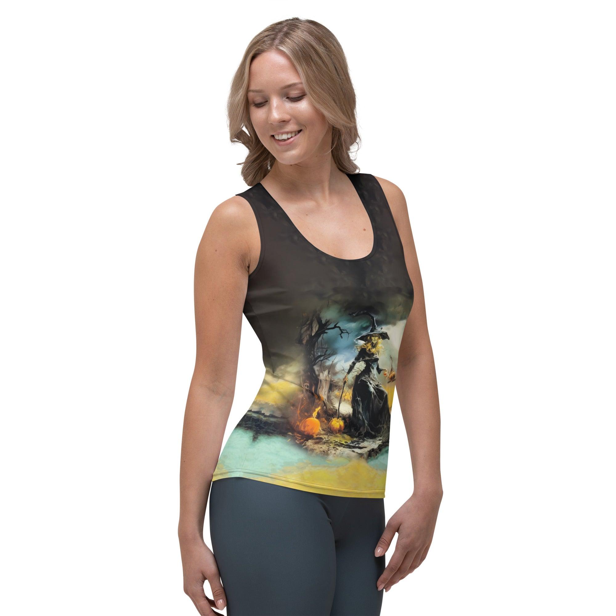 Halloween Mirage All Over Print Women's Tank Top Embrace The Illusion - Beyond T-shirts