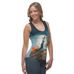 Women's Eerie Shadows All Over Print Tank Top Embrace The Mystery - Beyond T-shirts