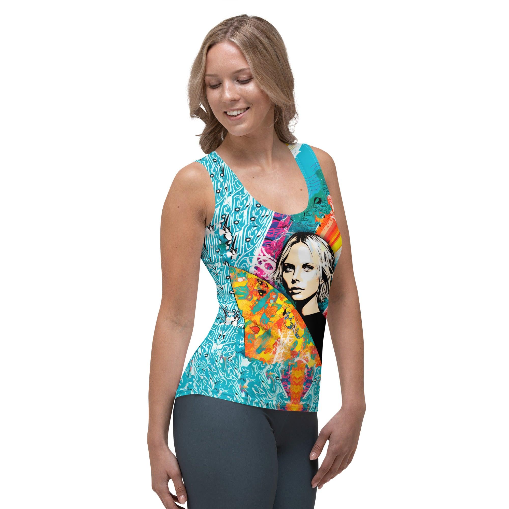 Beach Breaks All-Over Print Women's Tank Top Conquer The Waves - Beyond T-shirts