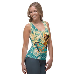 Seaside Serenity All-Over Print Women's Tank Top Embrace Coastal Zen - Beyond T-shirts